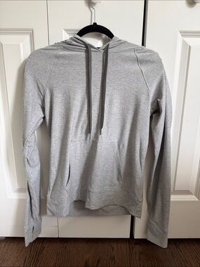 Outdoor Voices Light Gray Pullover Hoodie